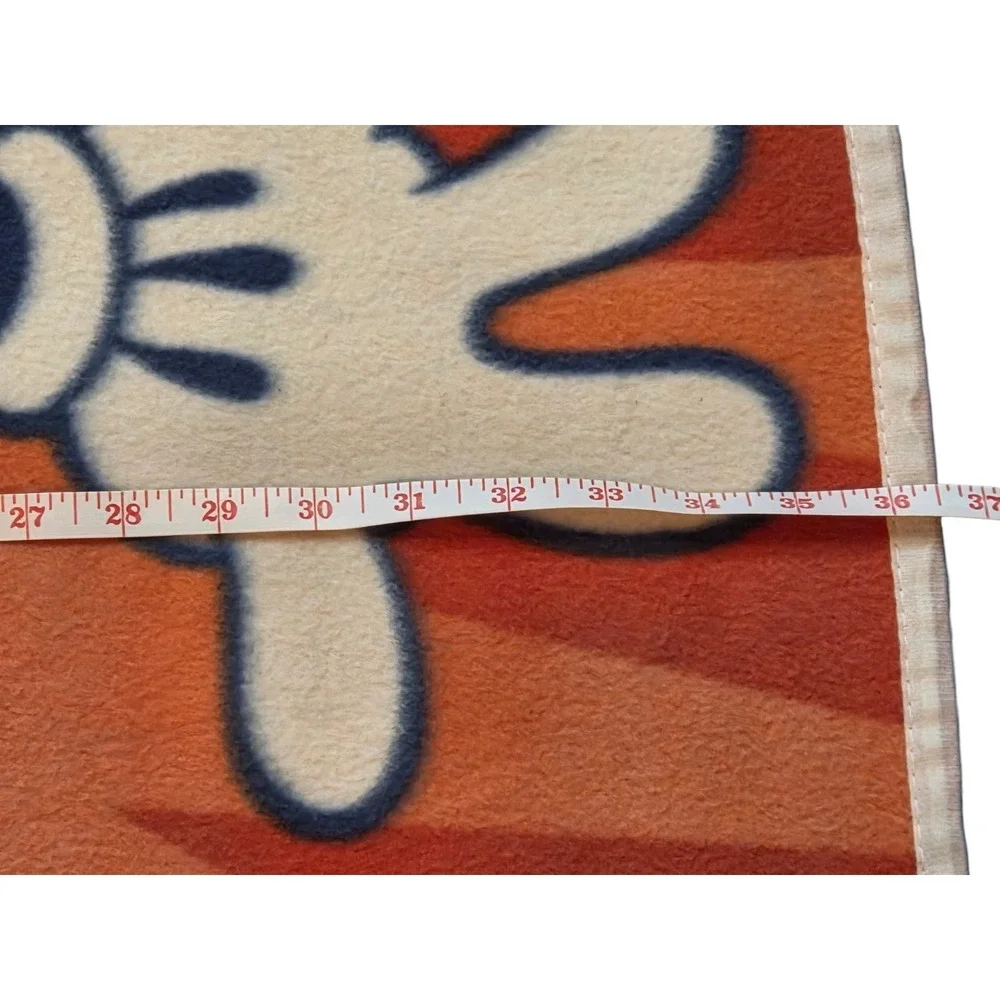 Disney‎ World Mickey Mouse Fleece Throw Blanket, Gently Used, 58.5